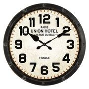 Union Hotel Iron Wall Clock gallery detail image