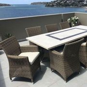 Caesar 8 Rectangle Outdoor Table In Half Round gallery detail image