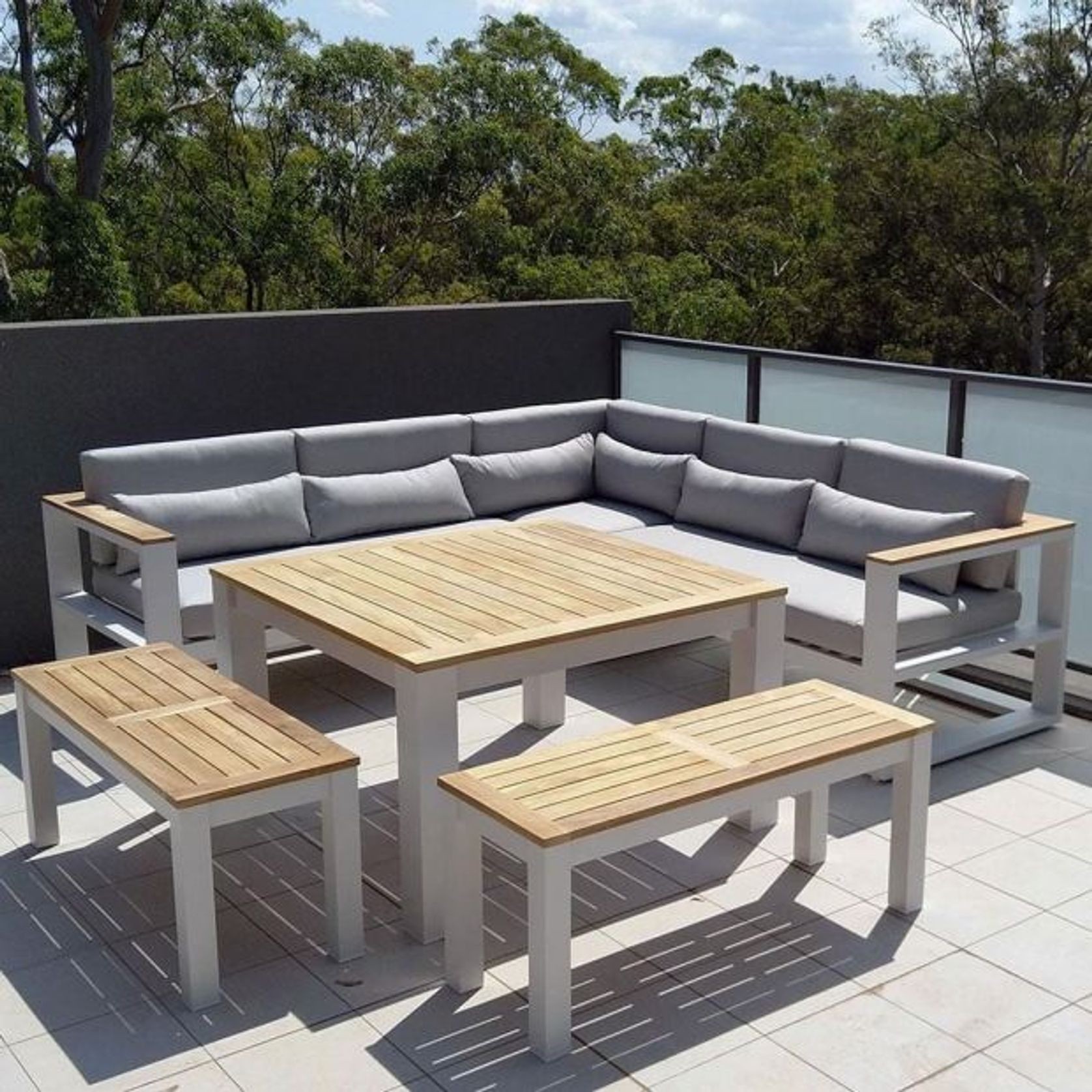 Balmoral Outdoor Aluminium Lounge And Dining Setting gallery detail image