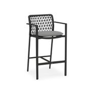 Verona Outdoor Barstool - Charcoal gallery detail image