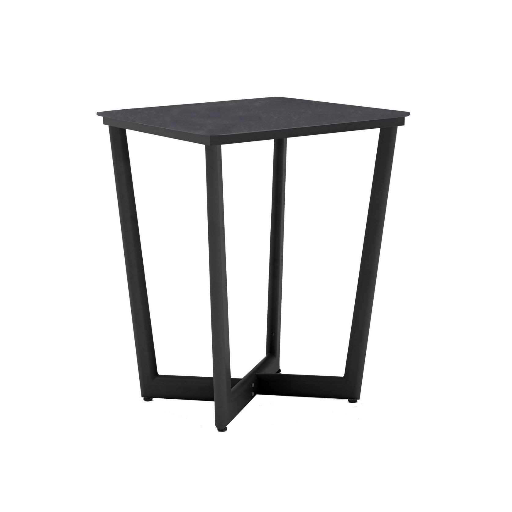 Verona Square Outdoor Bar Table - Charcoal gallery detail image