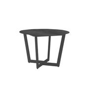 Verona Round Outdoor Dining Table - Charcoal gallery detail image