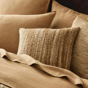 Weave Home Vista Cushion Cover - Natural | Chunky Linen/Wool Blend gallery detail image