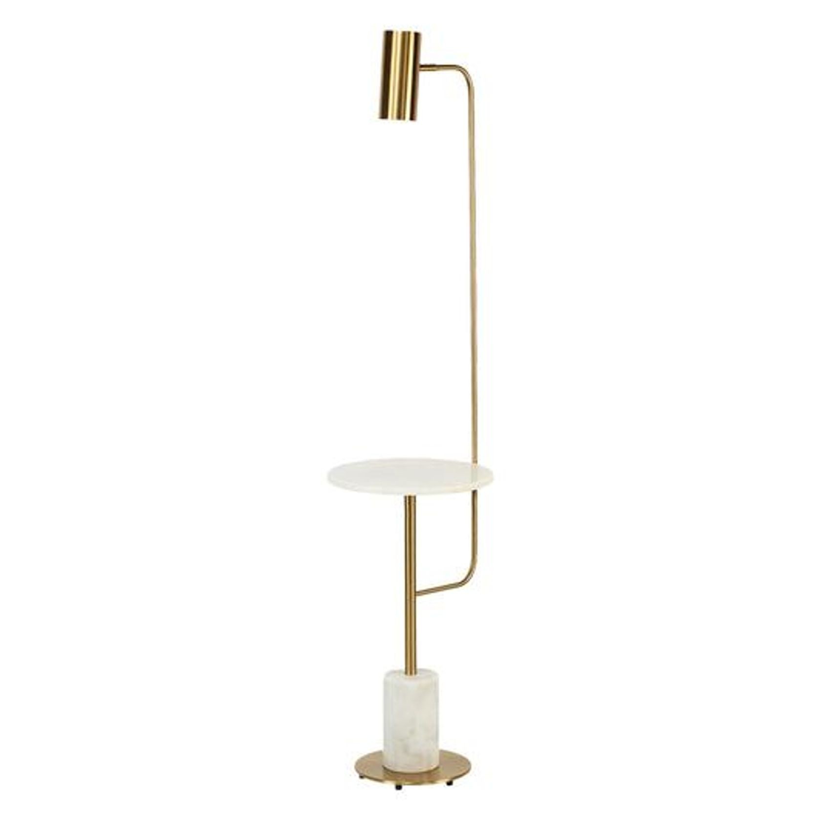 Disson Functional Floor Lamp with Table Top and Marble Base gallery detail image