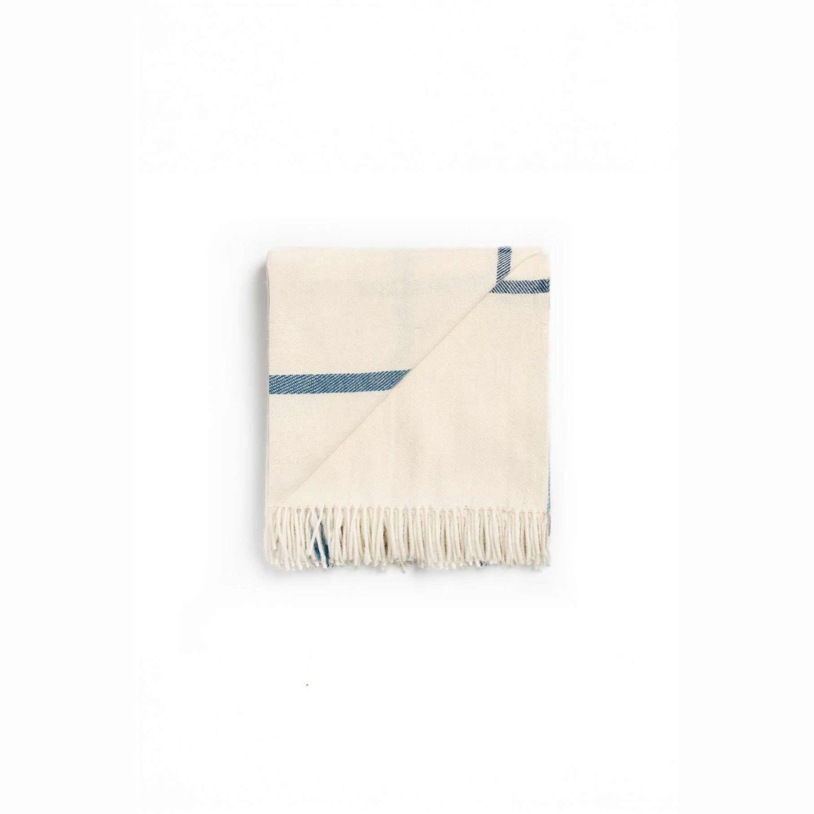 Ruanui Station Lambswool Throw - Wakarua White gallery detail image