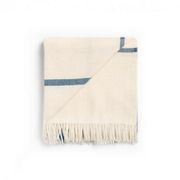 Ruanui Station Lambswool Throw -  Wakarua White gallery detail image