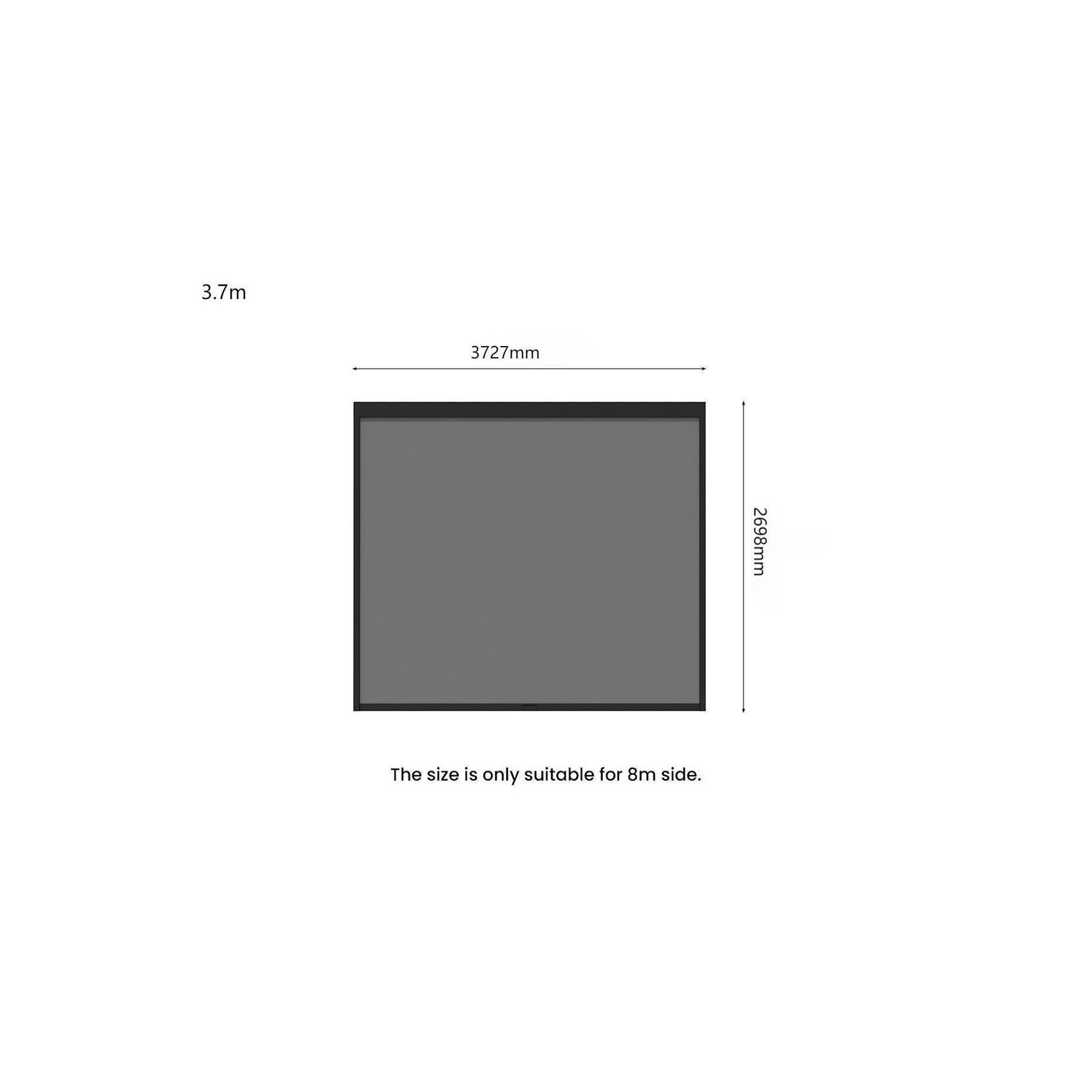 Motorised Blind For Tasman Wall Mounted Pergola gallery detail image