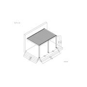 Baltic Motorised Wall Mounted Louvre Roof Aluminium Pergola gallery detail image