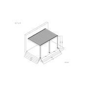 Baltic Manual Wall Mounted Louvre Roof Aluminium Pergola gallery detail image