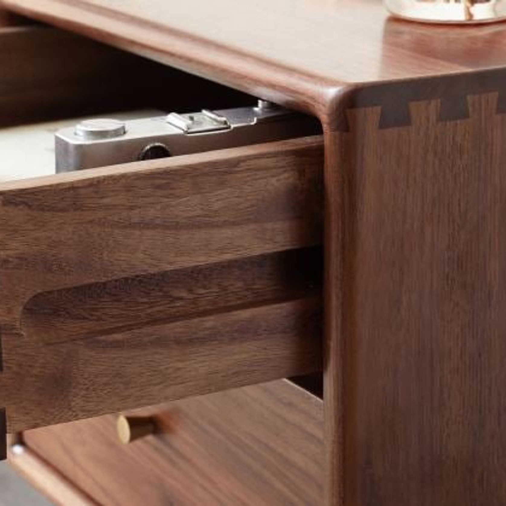 Walnut Bedside Table ArchiPro NZ