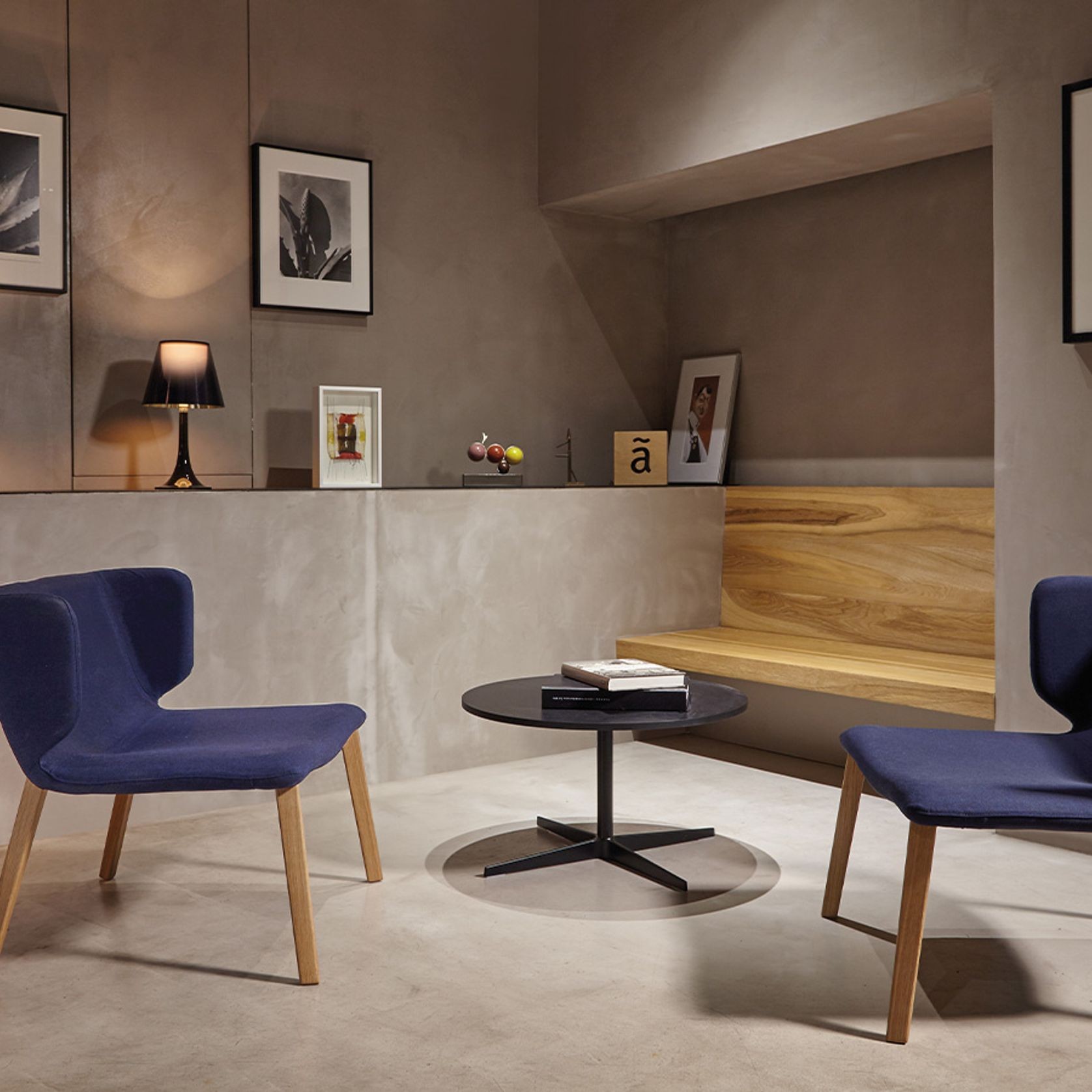 Wrapp Armchair - Wooden Base gallery detail image