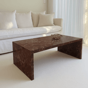 Waterfall Coffee Table - Rosso Levanto Marble gallery detail image