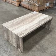 Waterfall Coffee Table - Veincut Silver Travertine gallery detail image