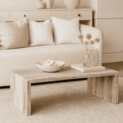 Waterfall Coffee Table - Veincut Silver Travertine gallery detail image