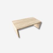 Waterfall Coffee Table - Vein Cut Travertine gallery detail image