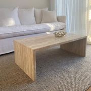 Waterfall Coffee Table - Vein Cut Travertine gallery detail image