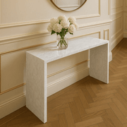 Waterfall Hallway Console - Carrara Marble gallery detail image