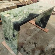 Waterfall Hallway Console - Twill Green Marble gallery detail image