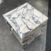 Waterfall Side Table - Milky Blue Marble gallery detail image