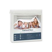 Waterproof Cotton Mattress Protector Super King White gallery detail image