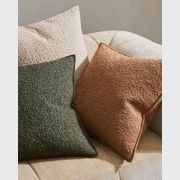 Weave Home Alberto Boucle Cushion - Olive | 50 x 50cm gallery detail image