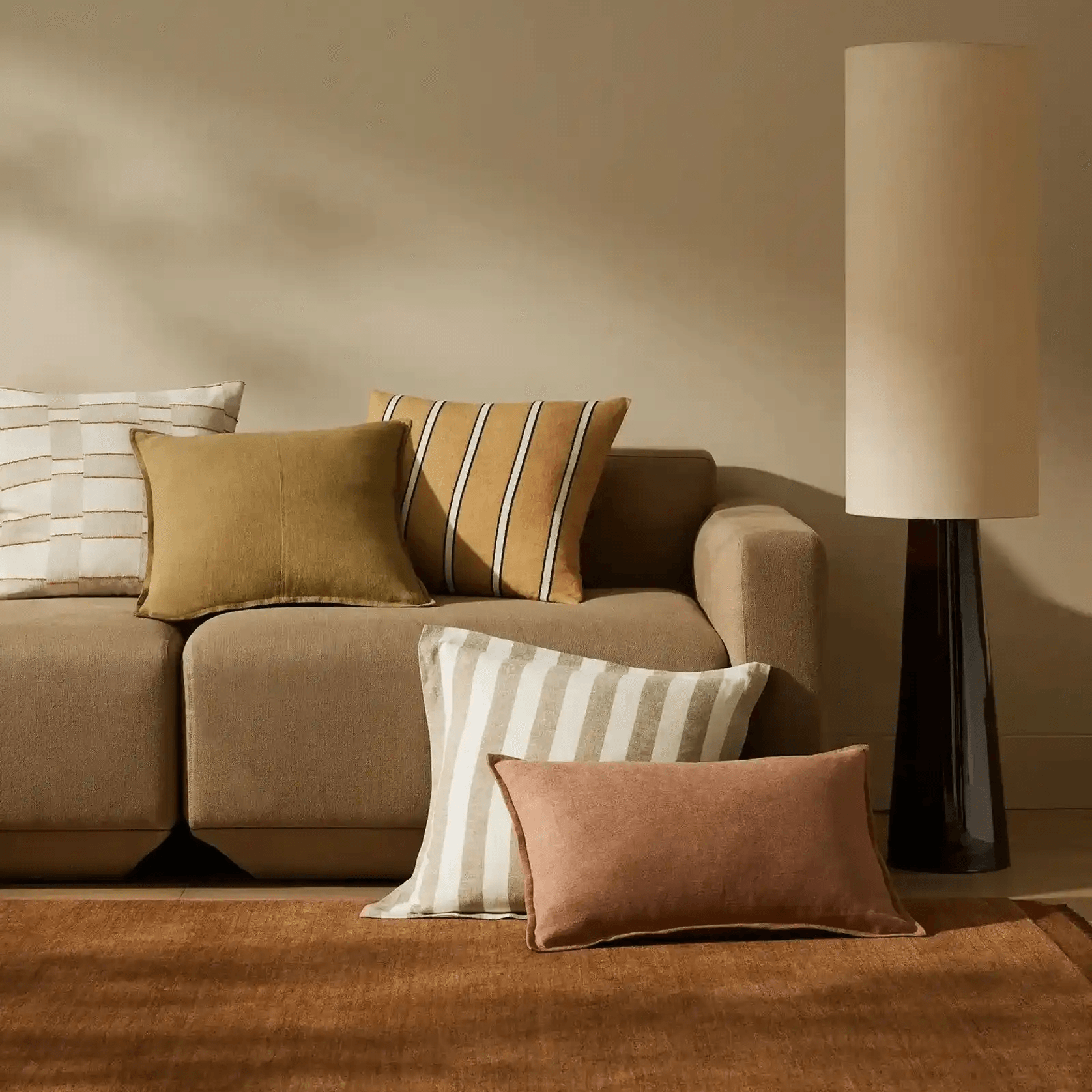 Weave Home Fiore Cushion - Clay | Square and Lumbar gallery detail image