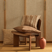 Weave Home Vista Cushion - Sunset | Chunky Linen/Wool Blend gallery detail image