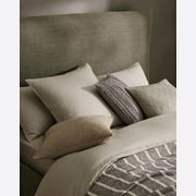 Ravello Linen Quilt Cover - Sage | Weave Home Bed Linen gallery detail image