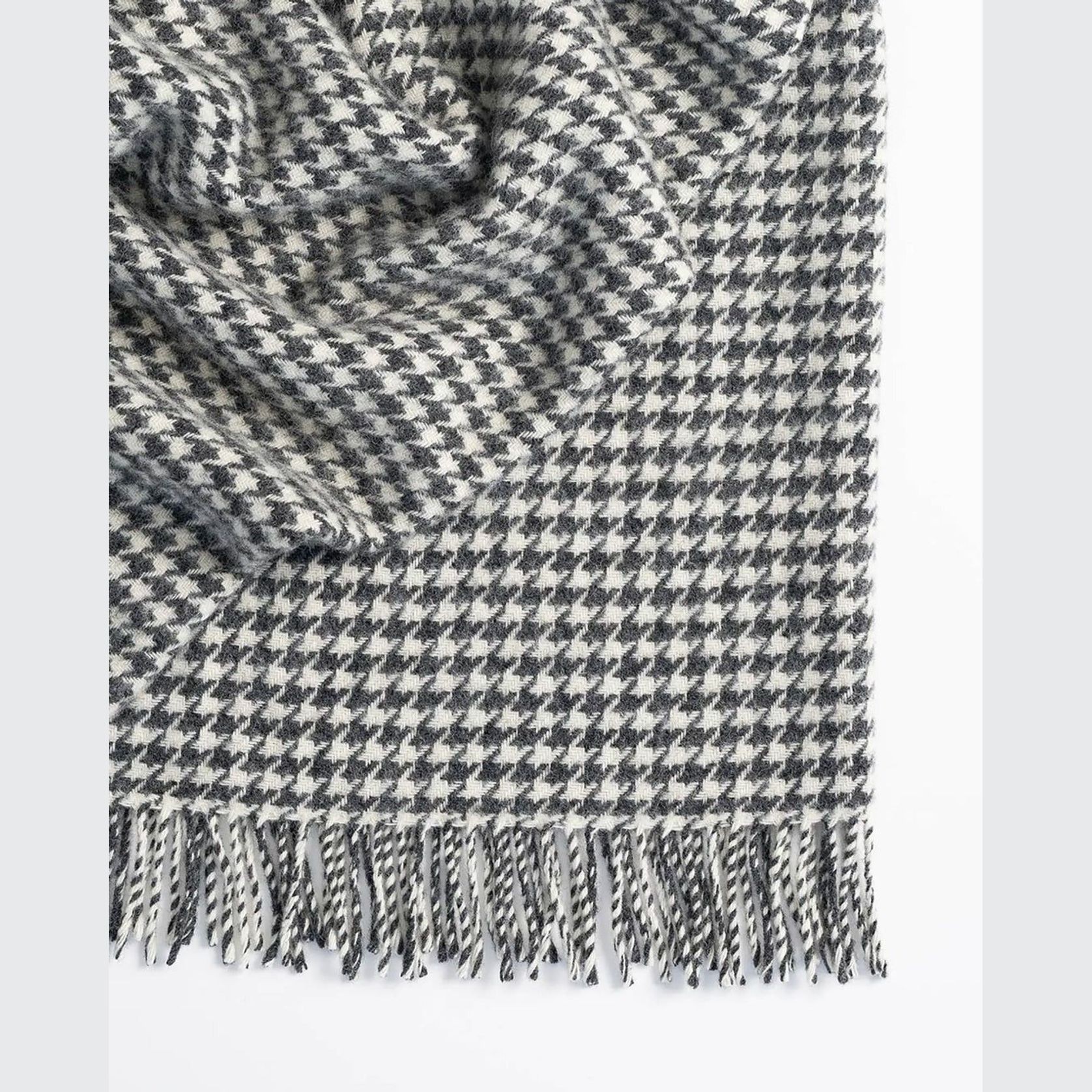 Weave Home Huxter Throw Blanket - Black | 100% Wool gallery detail image