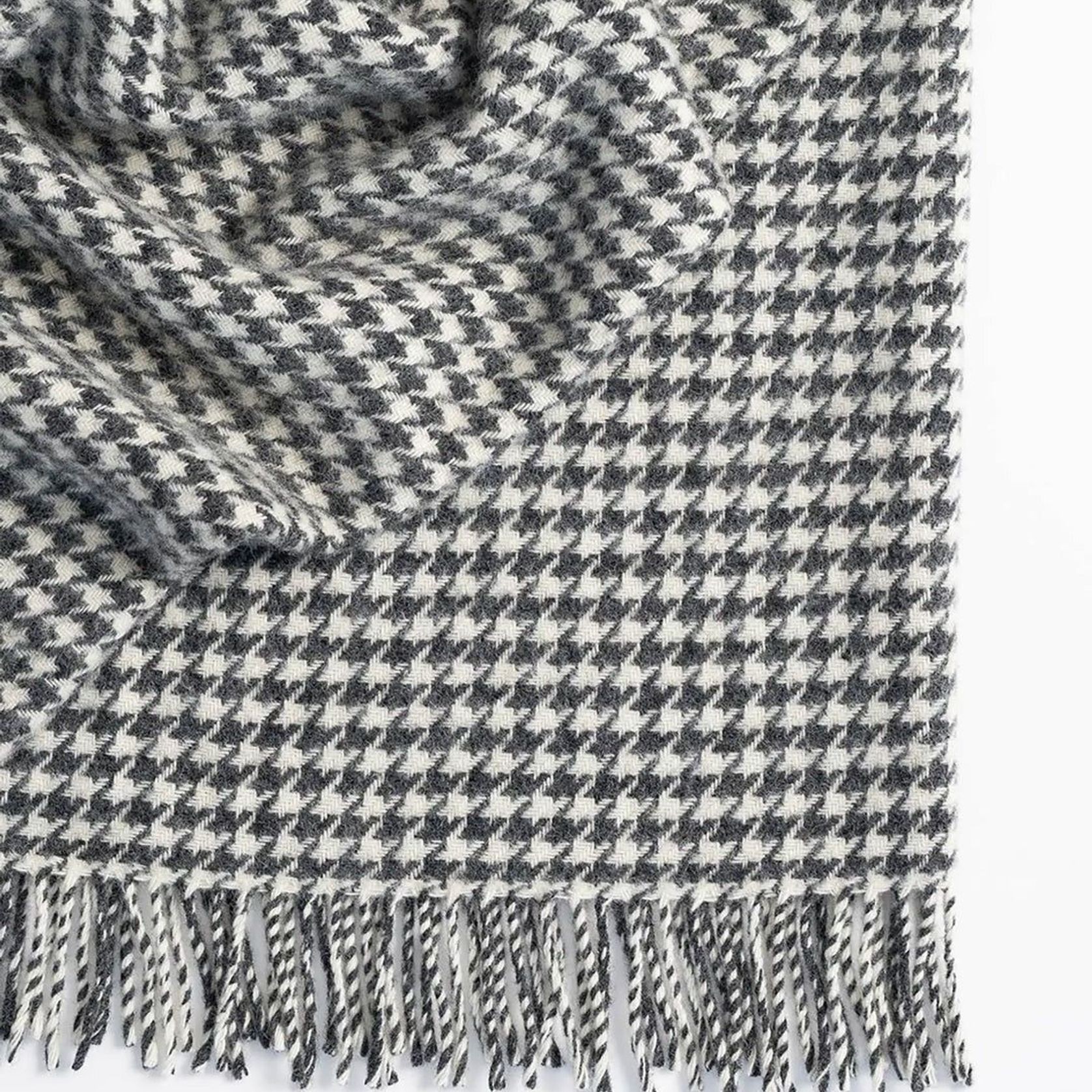 Weave Home Huxter Throw Blanket - Black | 100% Wool gallery detail image