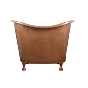 The Copper Bath Tub - Jaipur Hammered Double Slipper Clawfoot 1220mm -CB5025-D48 gallery detail image