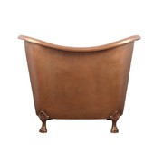 The Copper Bath Tub - Jaipur Hammered Double Slipper Clawfoot 1220mm -CB5025-D48 gallery detail image