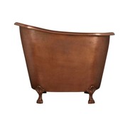 The Copper Bath Tub - Ahlia Hammered Slipper Clawfoot 1220mm -CB5050-D49 gallery detail image