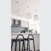 Whitewash Cane Rattan Pendant Light - Siena - 2 Sizes gallery detail image