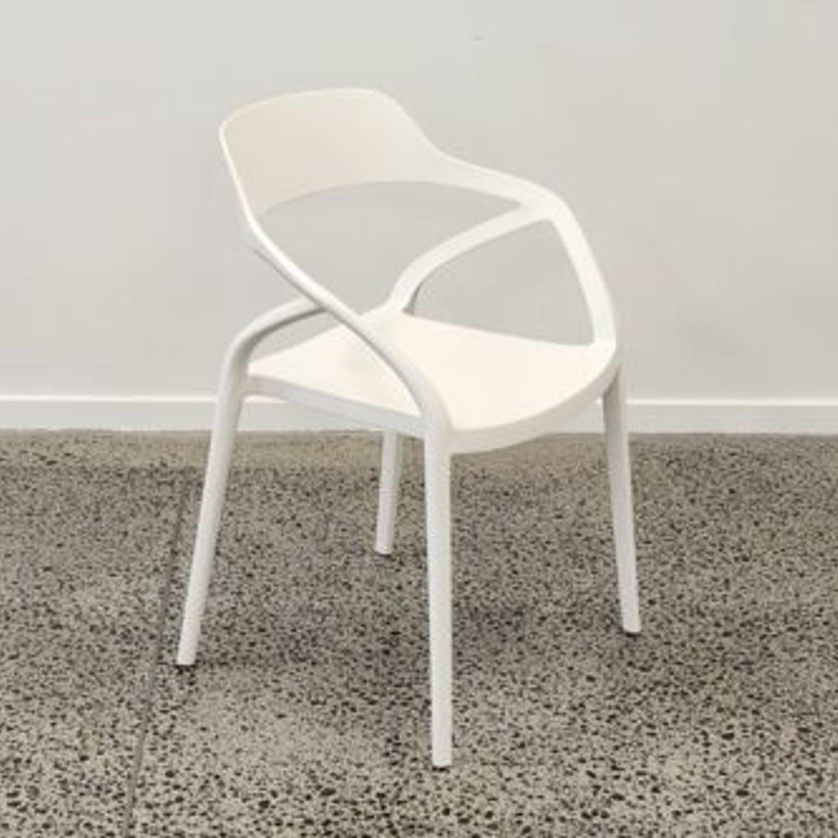 Lyra Resin Dining Chair - White gallery detail image