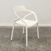 Lyra Resin Dining Chair - White gallery detail image