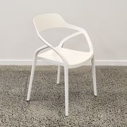Lyra Resin Dining Chair - White gallery detail image