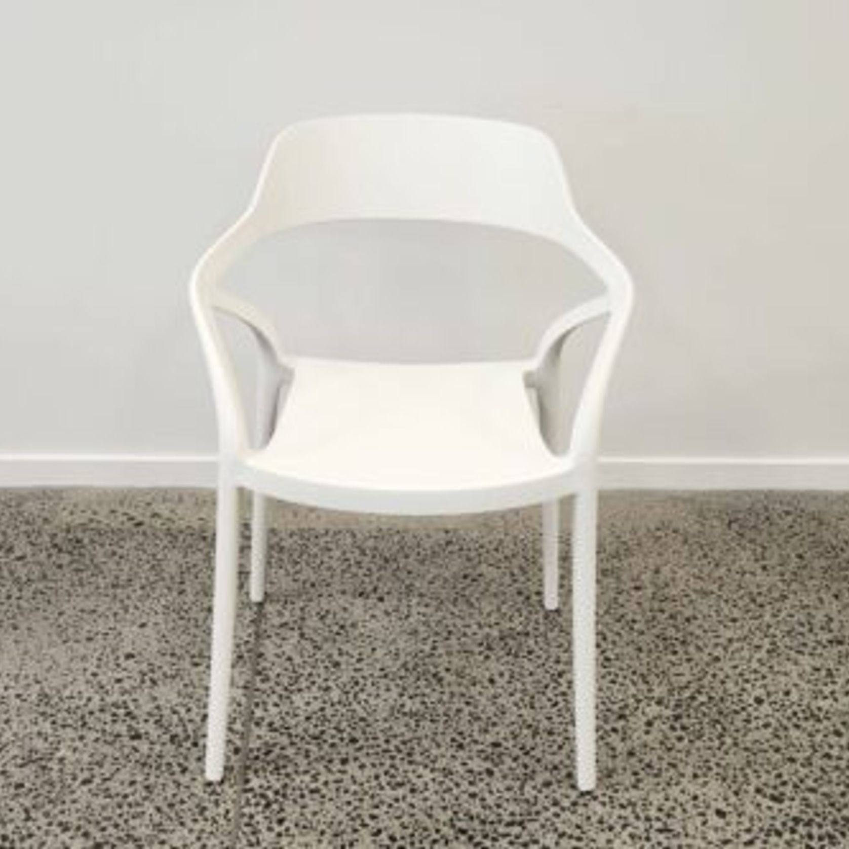 Lyra Resin Dining Chair - White gallery detail image