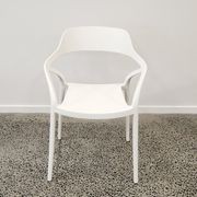 Lyra Resin Dining Chair - White gallery detail image