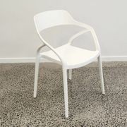 Lyra Resin Dining Chair - White gallery detail image