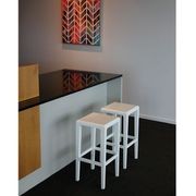 Rioja Kitchen Stool - White Painted - by TON gallery detail image