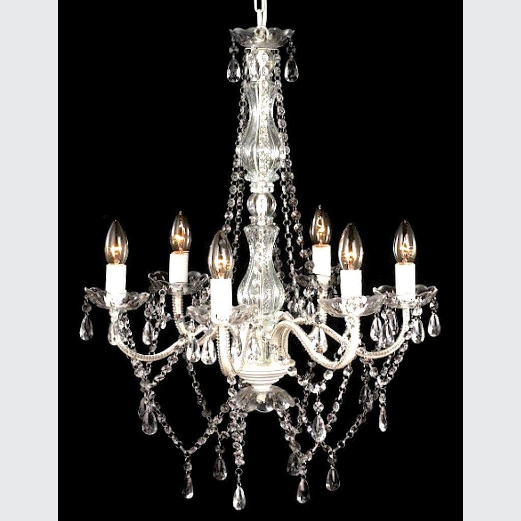 Romance Chandelier - White gallery detail image