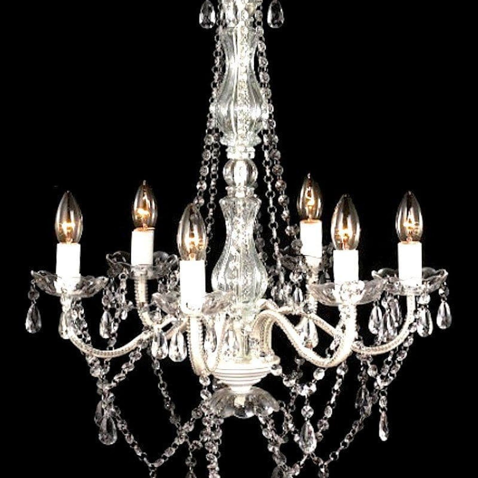 Romance Chandelier - White gallery detail image