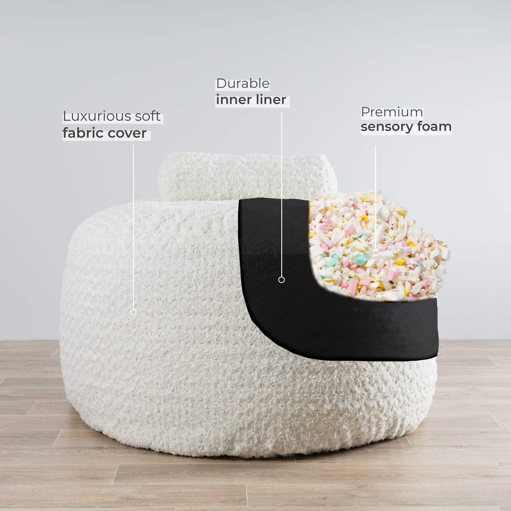 DreamPod® Beanbag - White gallery detail image