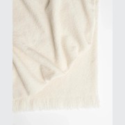 Weave Home Clive Wool Throw Blanket - Snow | NZ Made | Bouclé gallery detail image