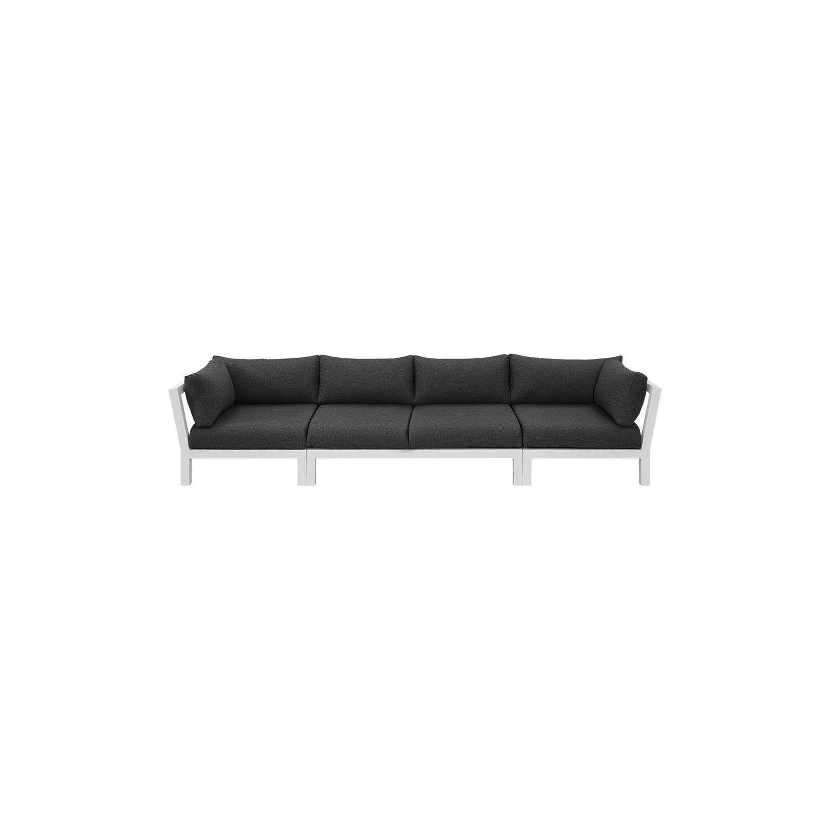 Newport Aluminium Outdoor Loveseat Sofa Set - 4 Seat gallery detail image