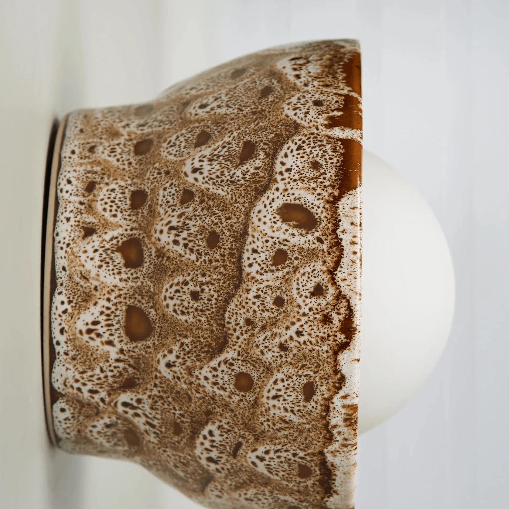 Ceramic Wall Bowl Sconce Light gallery detail image