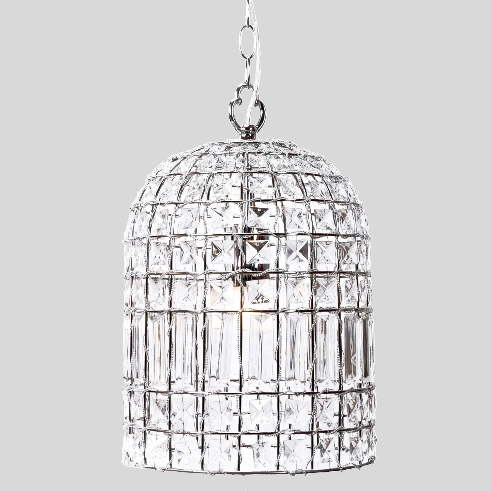 Whitney | Dome Glass Crystal Chandelier - Chrome gallery detail image