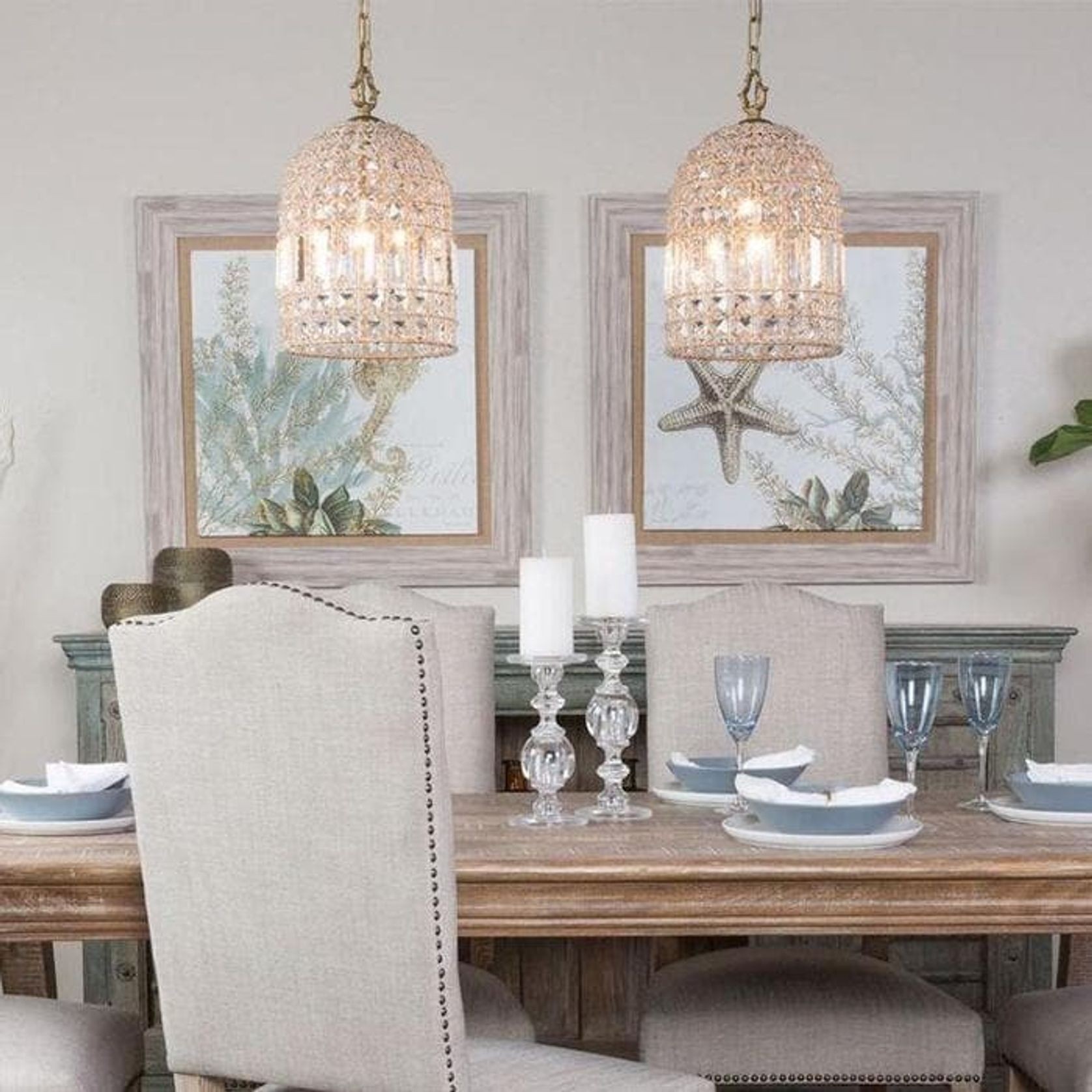Whitney | Dome Glass Crystal Chandelier - Chrome gallery detail image