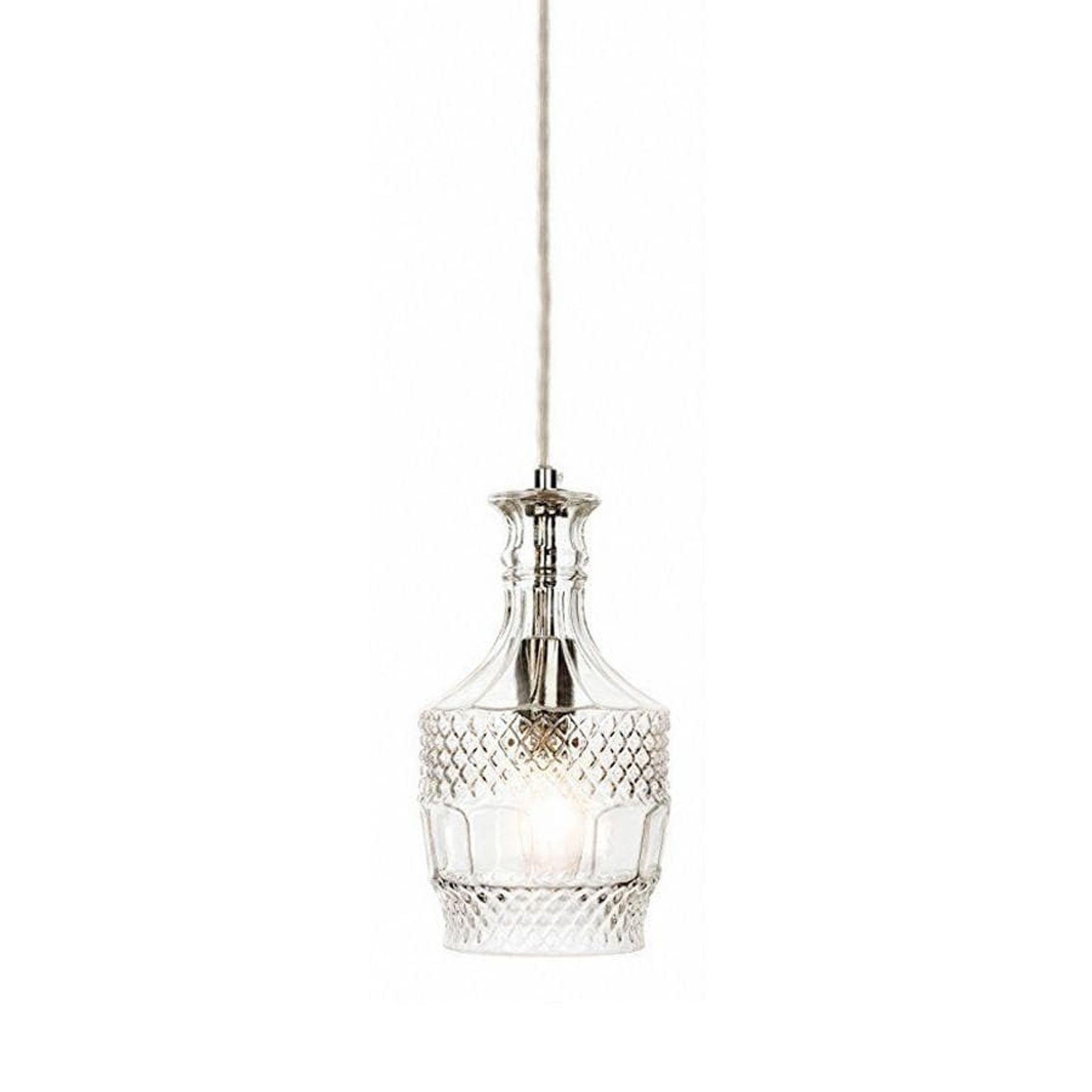 Wine Decanter Glass Pendant Light - Brandy gallery detail image